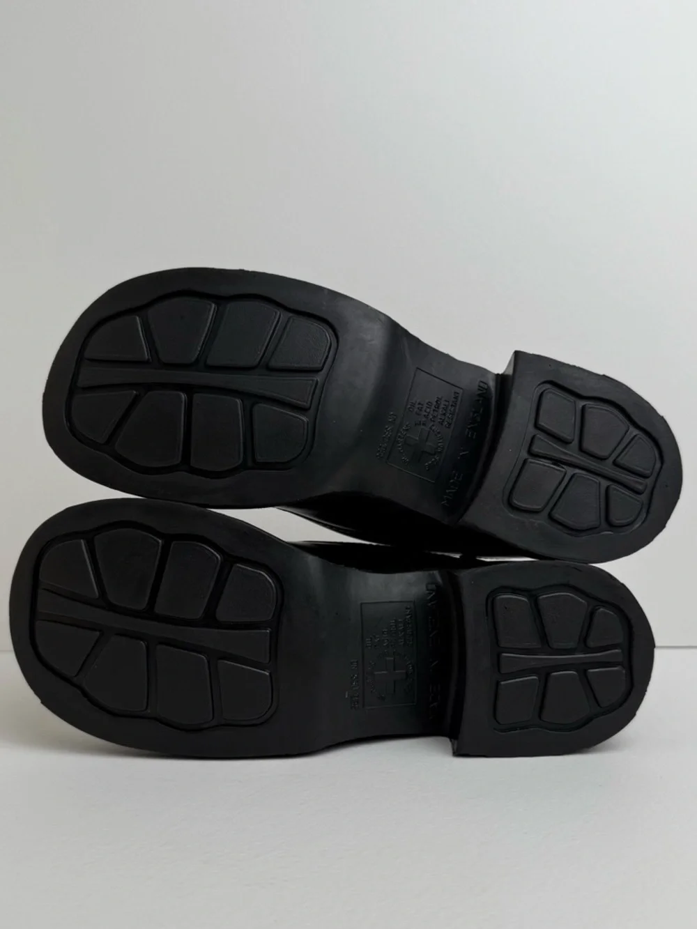 Vintage Dr. Martens England Black Heel Buckle Leather Mary Janes Oxfords UK 5 - Picture 12 of 16